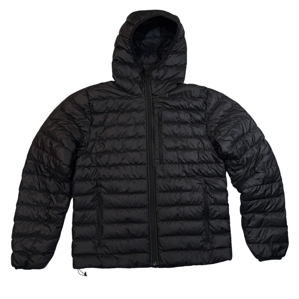 Marmot Highlander Hoodie Jacket Mens Small Black 700 Down Puffer M13176
